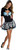 Rock-a-Billy 50s Sock Hop Rebel Zebra Dress Fancy Halloween Sexy Adult Costume