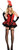 Cabaret 20's Flapper Red Burlesque Dancer Fancy Dress Up Halloween Adult Costume