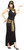 Cleopatra Egyptian Queen Princess Black Fancy Dress Halloween Sexy Adult Costume