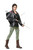 Archer Jacket Survivor Black Fancy Dress Up Halloween Adult Costume Accessory