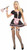 Polka Dot French Maid Chamber Upstairs Dress Up Halloween Sexy Adult Costume