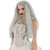 Grey Braided Wig Ghost Zombie Fancy Dress Up Halloween Adult Costume Accessory