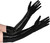 Long Liquid Black Gloves Suit Yourself Fancy Dress Halloween Costume Accessory
