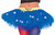 Wonder Woman Tutu Skirt Superhero Fancy Dress Halloween Adult Costume Accessory