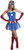 American Dream Marvel Classic Superhero Fancy Dress Halloween Sexy Adult Costume