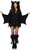 Cozy Bat Girl Black Animal Hooded Cute Fancy Dress Up Halloween Adult Costume