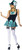Tea Party Hostess Mad Hatter Wonderland Fancy Dress Halloween Sexy Adult Costume