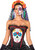 Sugar Skull Bustier Day Dead Dia Muertos Fancy Dress Up Halloween Adult Costume