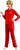 Glee Sue Track Suit Red TV Coach Funny Dress Up Sexy Adult Halloween Costume