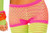 Neon Fishnet Boy Shorts Club Rave 80's Fancy Dress Halloween Costume Accessory