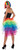 Rainbow Bustle Skirt Tutu Pride Fancy Dress Up Halloween Adult Costume Accessory