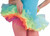 Rainbow Tutu Skirt Pride Fancy Dress Up Halloween Sexy Adult Costume Accessory