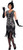 Silver Screen Flapper Roaring 20's Speakeasy Fancy Dress Halloween Adult Costume