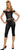 50's Rebel Chick Black Sandy Grease Dress Up Sexy Adult Halloween Costume