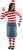 Wenda Where's Waldo Striped Shirt Hat Glasses Dress Up Halloween Adult Costume