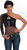 Sequin Mesh Top 80's Old School Hip Hop Fancy Dress Halloween Adult Costume