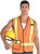 Construction Worker Vest Orange Career Fancy Dress Up Halloween Adult Costume