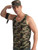 Camo Tank Top Military Soldier Fancy Dress Up Halloween Adult Costume Accessory
