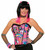 Candy Corset Top Rave Party 80's Fancy Dress Halloween Adult Costume Accessory