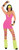 Fishnet Sweetheart Dress Neon Club Rave Fancy Halloween Adult Costume 4 COLORS