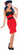 Scarlet Rose Retro Rock 40's Pin Up Pinup Fancy Dress Halloween Adult Costume