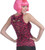 Pink Zebra Shirt 80's Retro Pop Star Fancy Dress Up Halloween Costume Accessory