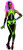Ravin' Skelee Girl Skeleton Bones Rave Fancy Dress Up Halloween Adult Costume