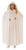 Wintry White Cape Ghost Spirit Fancy Dress Up Halloween Adult Costume Accessory