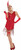Swingin' in Sequins Red Flapper Roaring 20's Fancy Dress Halloween Adult Costume