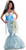 Mermaid Little Ariel Blue Sea Creature Myth Fancy Dress Halloween Adult Costume