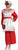 Mrs. Poinsettia Claus Christmas Santa Fancy Dress Halloween Deluxe Adult Costume