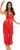 Belly Dancer Red Arabian Harem Girl Fancy Dress Up Halloween Sexy Adult Costume