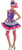 Jellybean Circus Clown Purple Pink Fancy Dress Up Halloween Deluxe Adult Costume