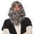 Biblical Wig Beard Gray Religious Fancy Dress Halloween Adult Costume Accessory