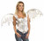 Angel Corset w/Wings White Bodice Fancy Dress Up Halloween Sexy Adult Costume
