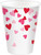 Cross My Heart Red Holiday Valentine's Day Party 9 oz. Paper Cups