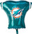 Miami Dolphins Jersey NFL Pro Football Party Decoration Shaped Mylar Balloon