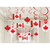 Canada Day Canadian Flag Holiday Theme Party Value Hanging Swirl Decorations
