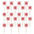 Canada Canadian Flag Maple Leaf Holiday Theme Party Decoration Pinwheel Picks