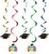 Colorful Grad Graduation Polka Dot Theme Party Decoration Dizzy Danglers