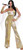 70's Icon Gold Disco Queen Retro Singer Fancy Dress Up Halloween Adult Costume