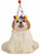 Birthday Hat Cone Paw Prints Halloween Pet Dog Cat Costume Accessory 2 COLORS