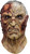 Mortus Latex Mask w/Hair Zombie Fancy Dress Up Halloween Adult Costume Accessory