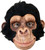 Chimp George Latex Mask Animal Fancy Dress Up Halloween Adult Costume Accessory