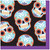 Day of the Dead Theme Party Beverage Napkins
