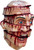 Sliced Latex Mask Bloody Scary Fancy Dress Up Halloween Adult Costume Accessory