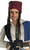 Jack Sparrow Headband Hair Pirates Caribbean Halloween Child Costume Accessory