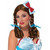 Farm Girl Headband Dorothy Wizard Oz Fancy Dress Up Halloween Costume Accessory