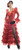 Red Senorita Spanish Lady Salsa Dancer Fancy Dress Up Halloween Adult Costume