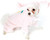 Fluffy Bunny Rabbit Pink Easter Fancy Dress Up Halloween Pet Dog Cat Costume